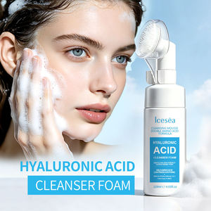 Espuma Limpiadora Facial 2 en 1 con Ácido Hialurónico y Aminoácidos, Marca Privada OEM, con Cepillo Integrado, 120 ml - Product Image 1
