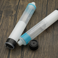 Tube de peinture vide en plastique souple non toxique à étiquette privée personnalisée pour artiste, 20 ml