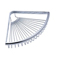 Beelee Panier de douche triangulaire mural en laiton massif, support de rangement pour cosmétiques
