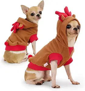小型犬チワワはプライベートラベルをカスタマイズします暖かいペット服ソフトフリースカスタム犬服