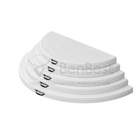 Benjia Factory Directement Portable Pliant En Plastique 153cm Table À Manger Ronde Ensemble 6 Places