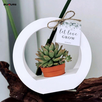 Usine directe personnalisé luxe haute qualité blanc carton anneau Simple succulente Pot papier panier papier sacs en papier ventes directes