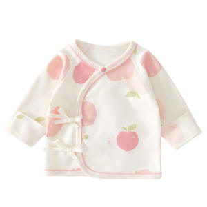 Ropa de Bebé Recién Nacido, Algodón Puro, Diseño de Dibujos Animados, <span class=keywords><strong>Cuatro</strong></span> Estaciones, 0-3 <span class=keywords><strong>Meses</strong></span>, Top sin Costuras con Media Espalda, Estilo Monje, Primavera Otoño - Product Image 5