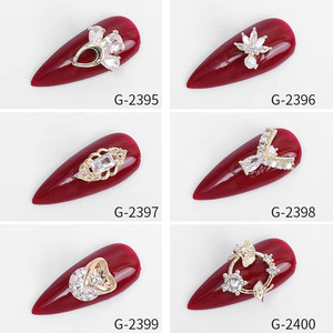 Dijes de uñas de plata cereza mariposa estrella planeta corazón arco corona plata uñas y dijes para uñas Y2K suministros de arte - Product Image 6