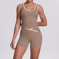 Vêtements de sport respirants pour femmes, ensemble 3 pièces, double face brossée, vêtements de sport athlétiques, vêtements de gym