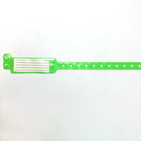 Bracelet médical en plastique de qualité hospitalière avec informations manuscrites sur le patient Bracelet promotionnel en vinyle
