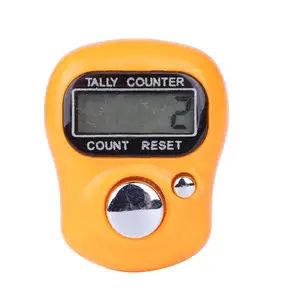 5 Golf Digital Finger Counter/Lampu Latar LED Elektronik Tally Counter/Agama Handheld Ring Counter untuk Berdoa