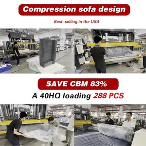 Canapés modulables désossés à compression Unisofa pour la maison Meubles de salon sans cadre de luxe Canapé-<span class=keywords><strong>lit</strong></span> compressé - Product Image 6