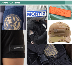 Nhà máy tùy chỉnh Hàng may mặc cao su mềm nhãn 3D lớn lên dập nổi tên thương hiệu Silicone logo PVC các bản vá lỗi - Product Image 6