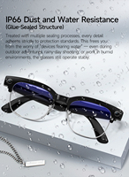 Gafas Inteligentes con Cámara de 8MP, Grabación de Video HD 1080P, Traducción por IA, Resistentes al Agua IP66, Carga Magnética, para Hombres, Actividades al Aire Libre