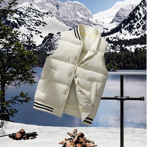 Chaleco Acolchado de Invierno Personalizado para Hombre, Talla Grande, Grueso, Cálido, Cortavientos, Impermeable, de Algodón, Deportivo, Informal, Sin Mangas - Product Image 3