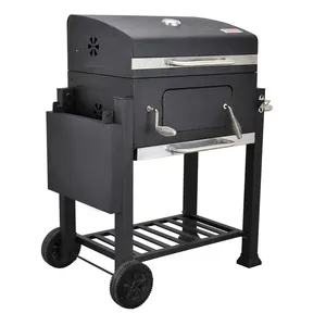 Griglia fumatore verticale carbone BBQ, griglia Offset fumatore griglia Hibachi barile carbone verticale fumatore/