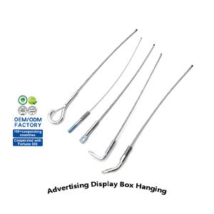 ระบบแขวนลวดสลิงเหล็กพร้อมสลักเกลียว ชุดประกอบลวดสลิงเหล็กสำหรับติดตั้งกล่องโฆษณาแบบแขวน - Product Image 1