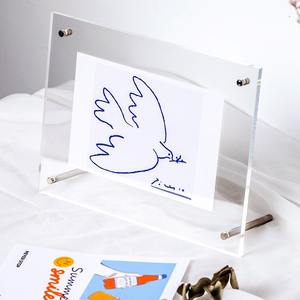 Marco para Fotos, Acrílico Transparente, 8.5x11, Tamaño Carta/A4, Decorativo, para Pósteres, Exhibición de Escritorio/Mesa - Product Image 5