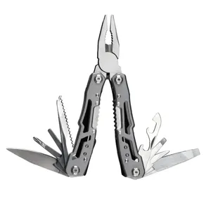 Outil multifonction 12 en 1, pinces en acier inoxydable, outil de poche EDC, équipement de survie en camping, tournevis, ouvre-bouteille, kit de réparation - Product Image 1