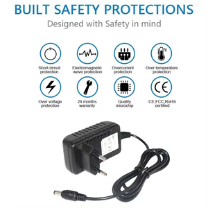 Châu Âu 5521 2.5A <span class=keywords><strong>AC</strong></span> <span class=keywords><strong>DC</strong></span> <span class=keywords><strong>Power</strong></span> Adapter 12 Volt Thùng <span class=keywords><strong>jack</strong></span> cho LED ánh sáng ABS Chất liệu Plug-in kết nối cho các thiết bị điện tử - Product Image 6