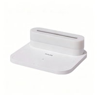 Lampe de chevet LED multifonctionnelle S26L avec station de charge sans fil 15W pour chambre à coucher, bureau, décoration intérieure, cadeau