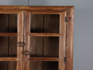 Vitrina de Madera Maciza con Puertas de Vidrio, Mueble de Exhibición con Gran Espacio de Almacenamiento y Diseño Elegante para Sala de Estar - Product Image 2