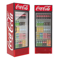 Réfrigérateur à boissons Pepsi à bas prix avec porte en verre pour congélateur vertical d'affichage et de promotion des boissons
