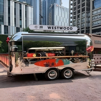 Camion de restauration rapide pour glaces et bonbons, remorque de traiteur entièrement équipée, chariot à limonade, restaurant mobile, camion de pizza