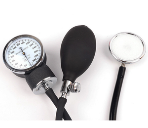 Kit tensiomètre anéroïde 3-en-1 CE et stéthoscope – Moniteur de tension artérielle manuel avec stéthoscope à double tête en acier inoxydable - Product Image 3