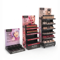 Großhandel Maßgefertigtes PVC-Kosmetik-Displayregal - Individueller Boden-/Theken-Make-up-Präsentationsständer für Einzelhandels-Kosmetikgeschäfte