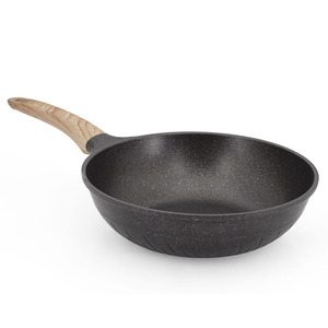 Nuevo diseño casa uso saludable cocina <span class=keywords><strong>wok</strong></span> pan - Product Image 3