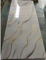 Panel de Pared Interior Moderno de PVC, Diseño de Mármol de Alto Brillo, Resistente al Agua y a las Manchas, para Uso Doméstico y en Gimnasios
