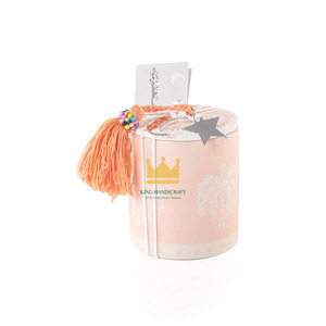 Ramadan Gift <b>Box</b> Eco-Friendly Circle Candy <b>Storage</b> Baskets with Handmade Customization Logo Size & Color Options Lid Included - Product Image 1