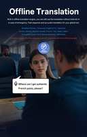 Traducteur Portable T22 AI en Gros pour Usines – 142 Langues, Prise en Charge Hors Ligne, Traduction Vocale et Photo pour l'Étude