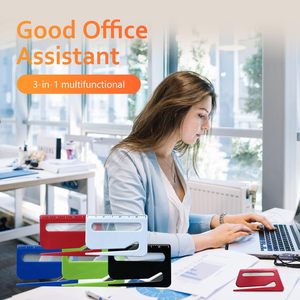 Ý Tưởng Quà Tặng Cross-Biên Giới Biểu Tượng Tùy Chỉnh Thư Mở 3 Trong 1 Nhựa Thư Mở Phong Bì Slitter Với Magnifying Glass Và Cai Trị - Product Image 6