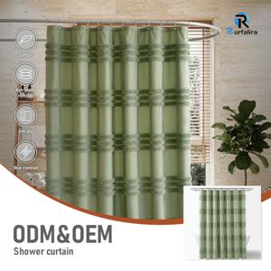Par De Cortinas De Helecho Verde: Diseño Salvaje, 100% Algodón Y Totalmente Forradas (Tracys Textiles)