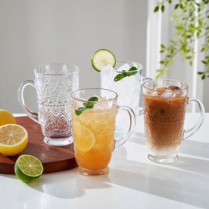 Vaso de Vidrio para Batidos de 400 ml, Personalizado, Transparente, para Café, Jugo, Agua, con Paredes Gruesas, Libre de BPA, Apto para Lavavajillas - Product Image 3