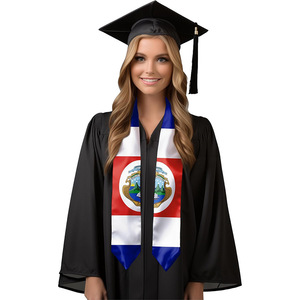 Rubans d'honneur pour bâtons de diplôme 2026, rubans de toge de baccalauréat en satin et gros-grain de 12 cm, couleur unie, sur mesure, écologiques - Product Image 2