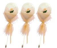 Support de ballon transparent le plus populaire Ballons à LED Décor Bobo Balloon Stick Stand Avec Rose pour Mariage Noël