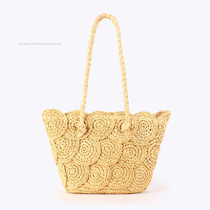 New Fashion Woven Zipper Double Root Two Straps <b>Square</b> Bag Seaside Vacation Daily Leisure All-match Tanjing - Product Image 6