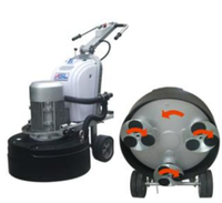 Polisseuse à béton manuelle de haute qualité Idimas, machine professionnelle pour le ponçage des sols en béton, moteur 11KW, multi-tension