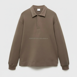 Sweats à capuche et sweat-shirts à col en coton personnalisés de qualité supérieure pour hommes tailles adultes sweat-shirt en maille de soie d'hiver fabriqué en usine - Product Image 1