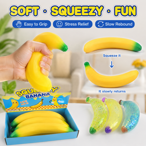 Jouet à presser géant en forme de banane de 45 cm, <span class=keywords><strong>simulation</strong></span> de fruit, balle anti-stress extensible et moelleuse, pour filles et adultes, vente en gros - Product Image 5