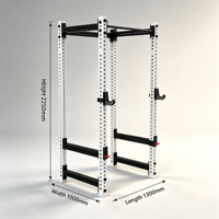 Cage de Squat Robuste en Acier Carbone Soudé, Rack de Squat à Cadre Complet pour Entraînements de Musculation à Domicile et en Salle de Sport Commerciale, 125 kg