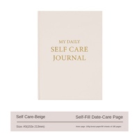 Carnet de notes en cuir anglais A5 personnalisable, carnet de soins transfrontalier, journal de gratitude imprimé, 80 feuilles