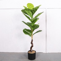 Plante artificielle en bonsaï de ficus banian QiHao pour la décoration intérieure