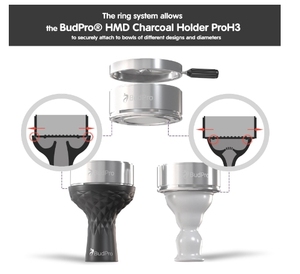 Support de charbon de narguilé ProH3-Dispositif de système de gestion de la chaleur pour économiser les charbons et la saveur de Shisha-Tête de narguilé à couverture éolienne - Product Image 4