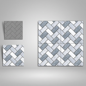 Carreaux de sol extérieurs en porcelaine gaufrée rustique mate de qualité export 40x40cm, 9mm, antidérapants, numériques - Product Image 3