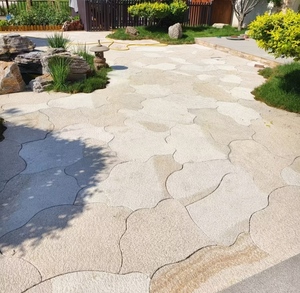 <span class=keywords><strong>Lastre</strong></span> di Pavimentazione Irregolari in Granito Naturale Effetto Ghiaccio Fiammato e Martellato <span class=keywords><strong>per</strong></span> Villa, Cortile, Patio e <span class=keywords><strong>Giardino</strong></span> - Product Image 4