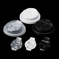 Gobelet en plastique transparent réutilisable pour café, jus, boissons, lait, thé à emporter, avec couvercle