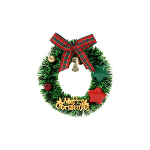 Corona Navideña para Puerta Principal, Mini Corona Navideña Artificial, Bolas Navideñas para Decoración de Ventanas Navideñas - Product Image 6