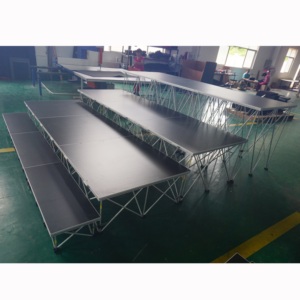 Escenario portátil usado de aluminio, plataforma para escenarios al aire libre, escenario para bodas - Product Image 2