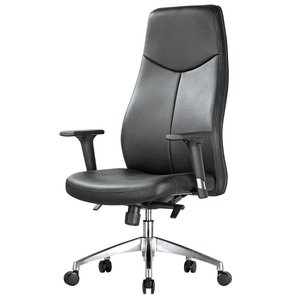 Chaise de bureau en cuir moderne et confortable 36019-1706C/B/A - Product Image 5