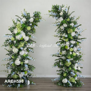 Customization Romance Green series <b>artificial</b> Flower Arch for Wedding gate background Decoration and Arrangement - Product Image 2
